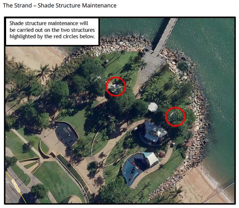 The Strand Shade Structure Maintenance