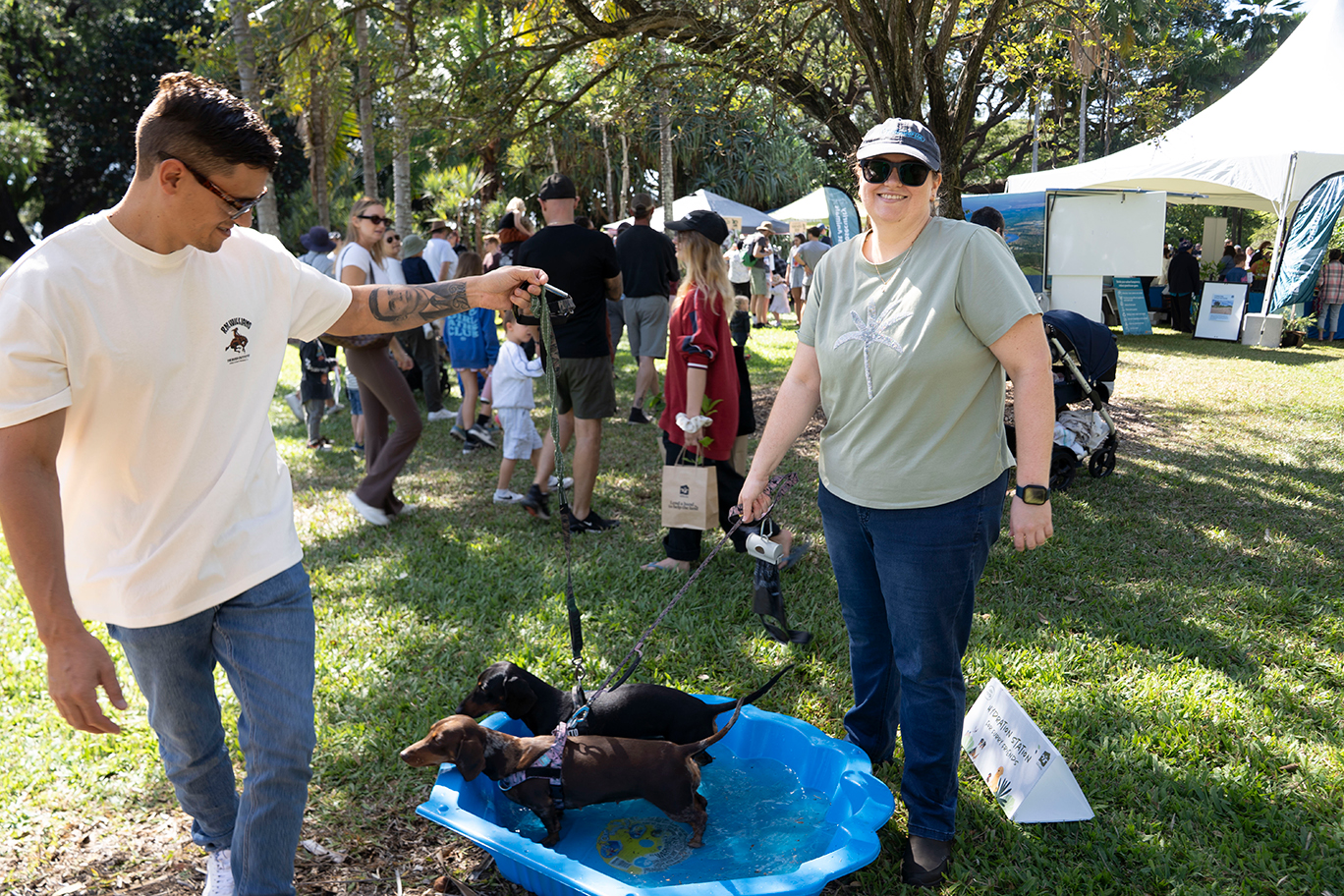 Eco Fiesta Otto and Zachary, Maggie and Catherine
