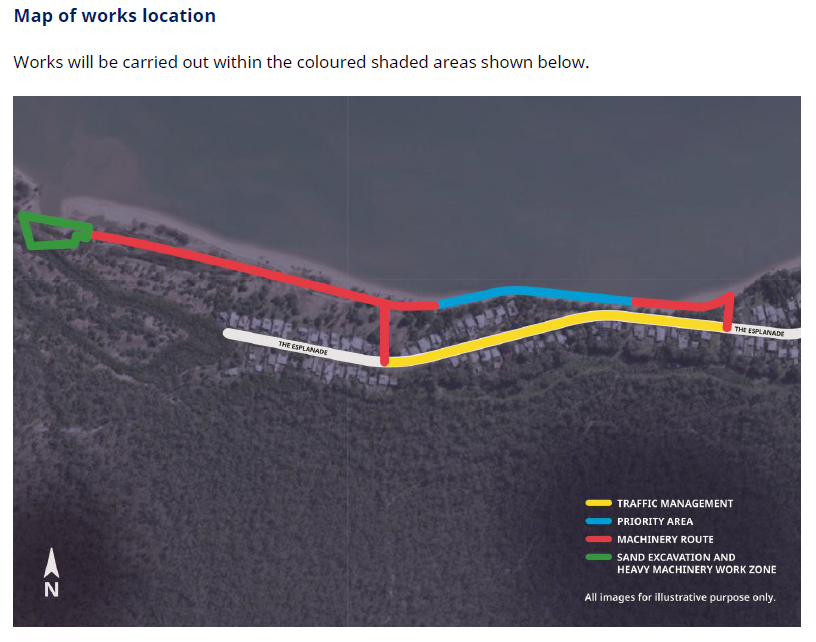 Toolakea Coastal Erosion Works Map
