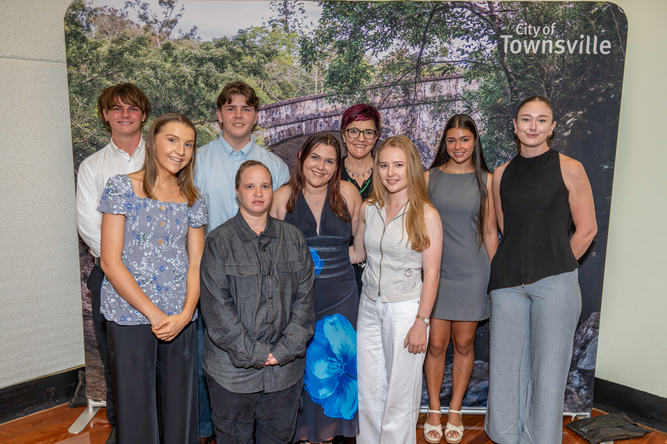 Townsville Youth Council with Senior Community Development Officer Helene James