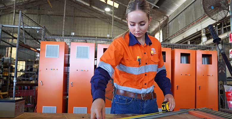 Image of a Townsville City Council apprentice