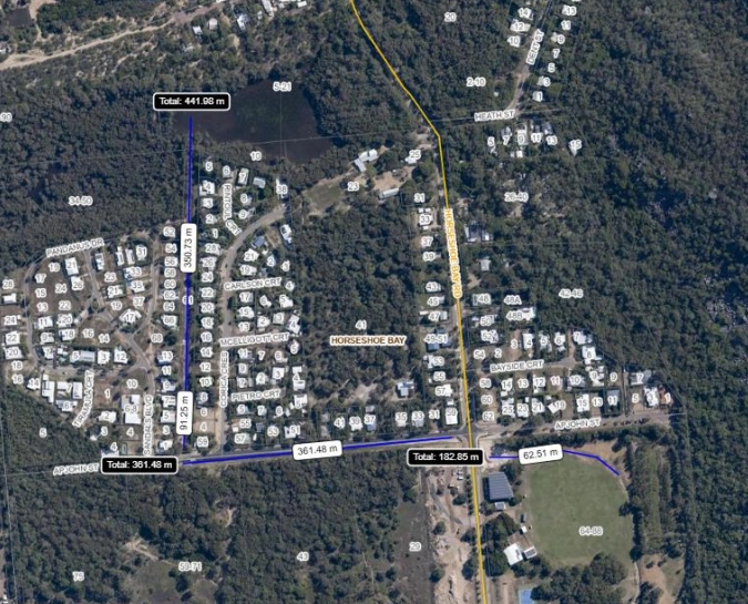 Corica Crescent Stormwater Drainage Drone Flight Path