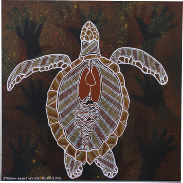 Jordan Kahle Wyles, Yangugan (Saltwater Turtle), 2024