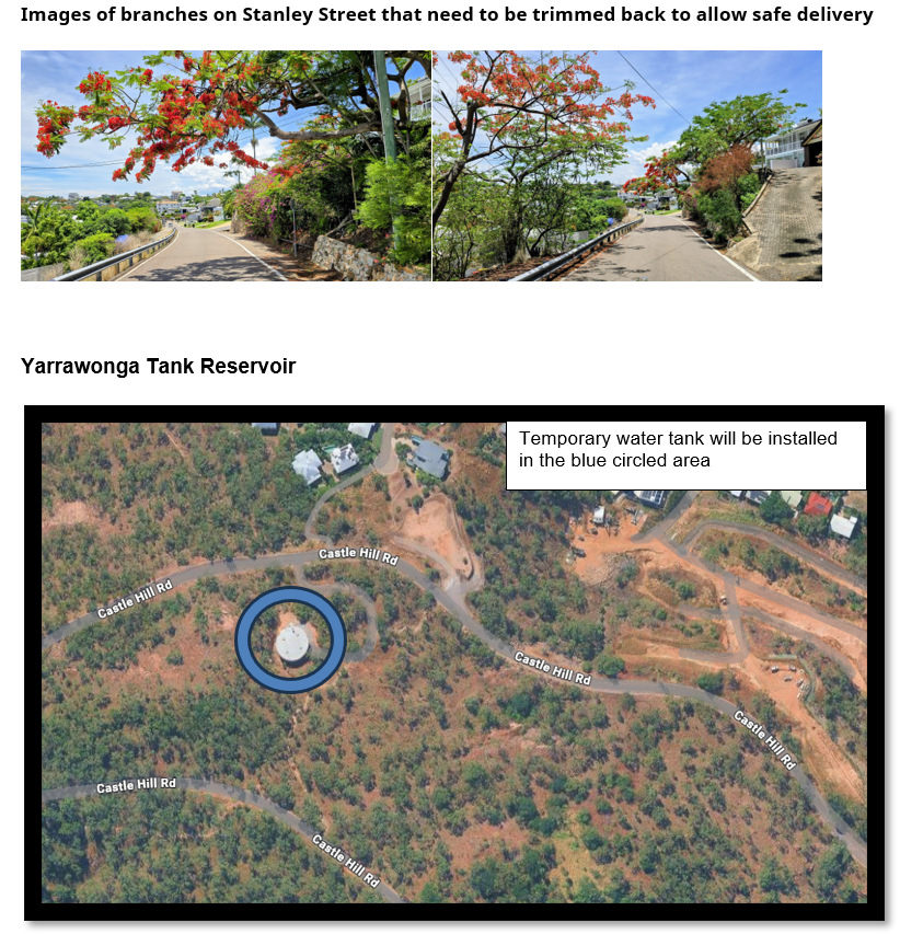 Yarrawonga Reservoir Temporary Tank Installation