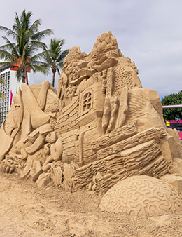 Image: Sculpture by Sandstorm Events at Ephemera 2023. Photography: Andrew Rankin