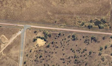 Jones Road to No-Name Road intersection