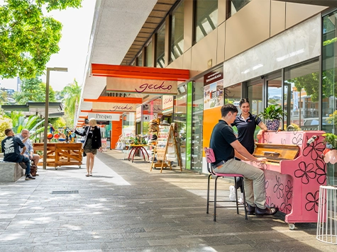 Flinders street footpath activation