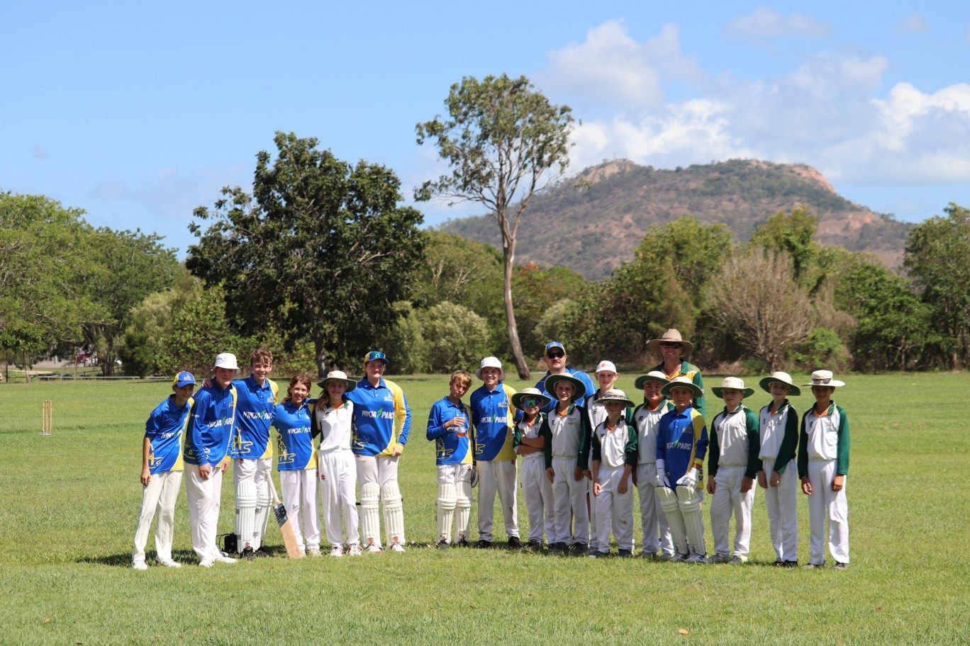 Saints Cricket Club members at Oonoonba Park