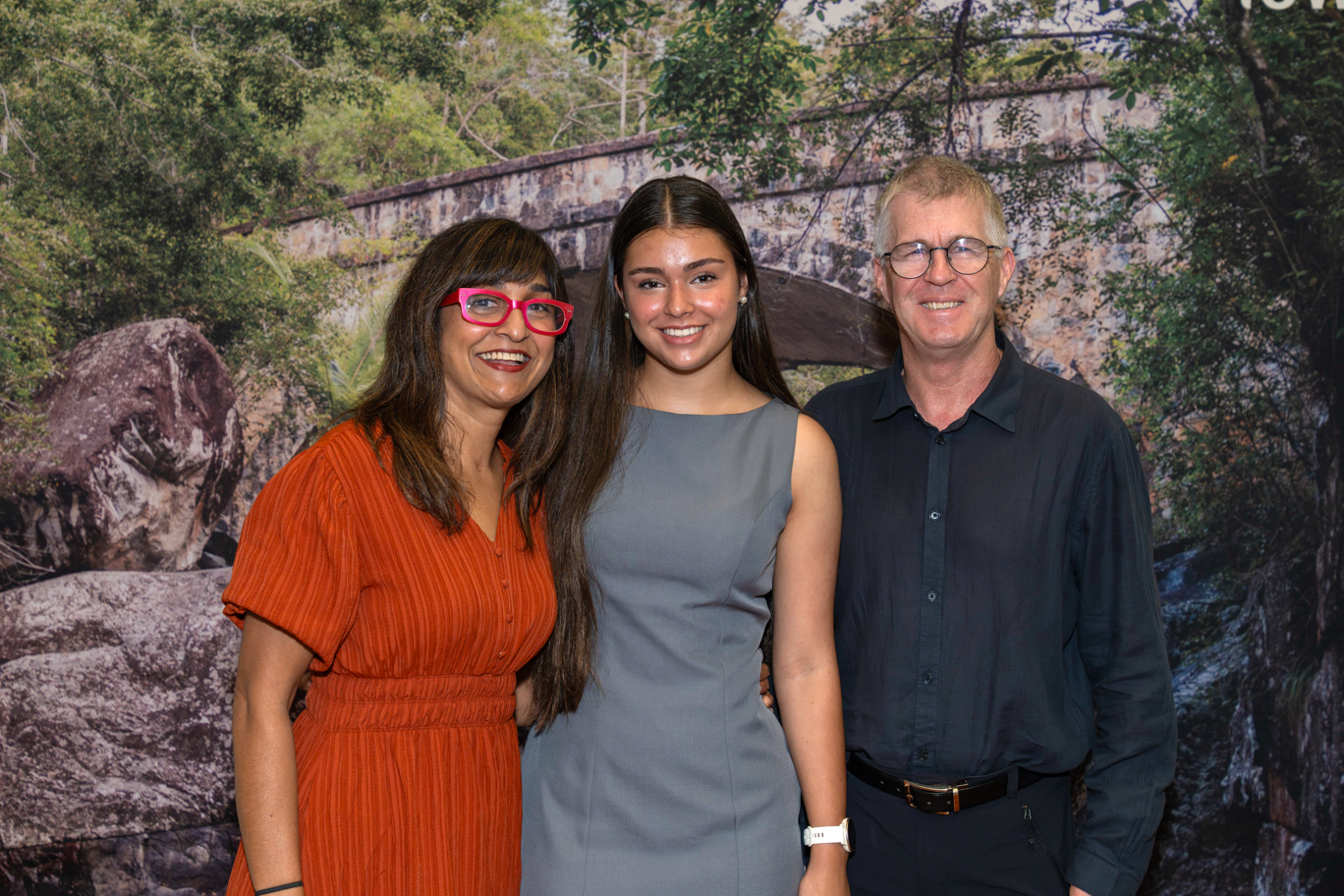Townsville Youth Council member Ayeesha Judge and family
