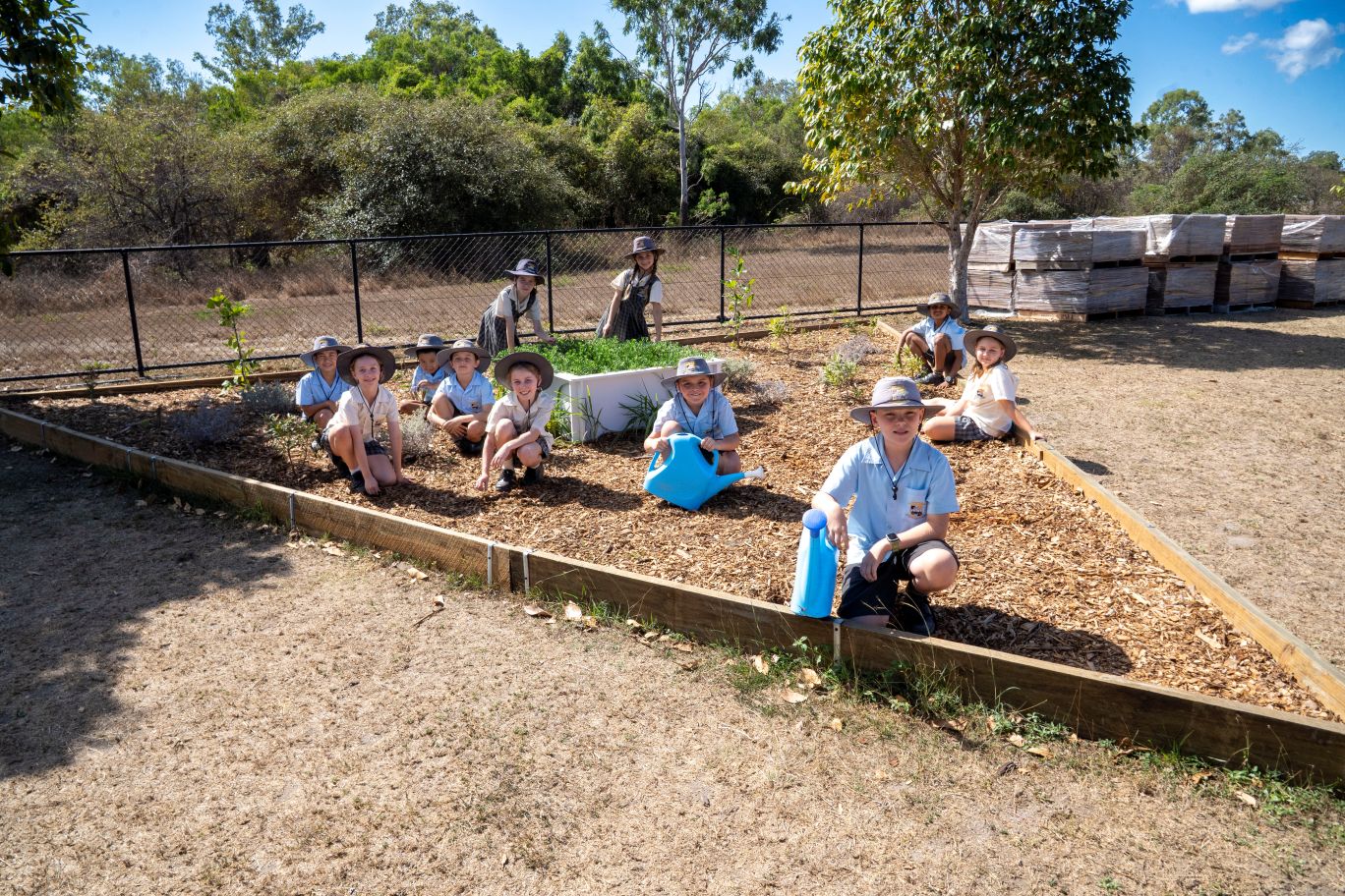 Teacher Ms De Lai says the garden is the students’ pride and joy