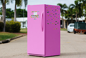 Concept artwork of Story Fridge by Fiona Quin Concept artwork of Story Fridge by Fiona Quin