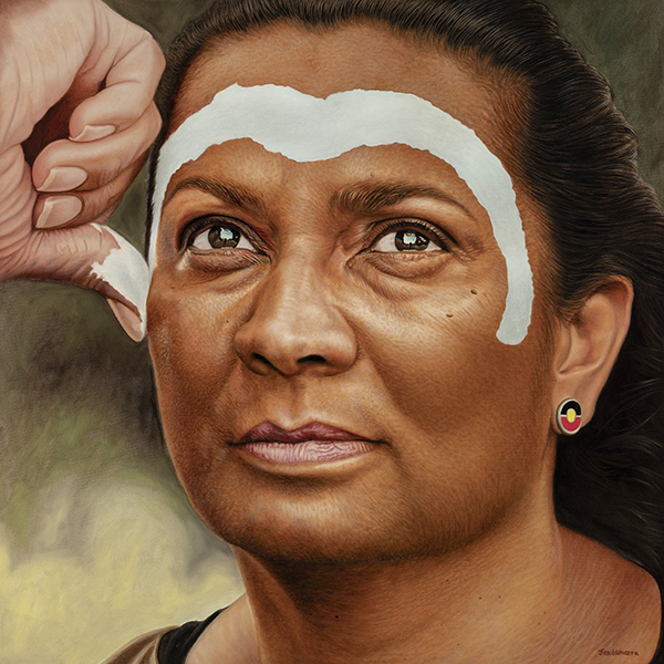 Jandamarra Cadd Painting Nova 2019 Oil on canvas, 150 x 150 cm
