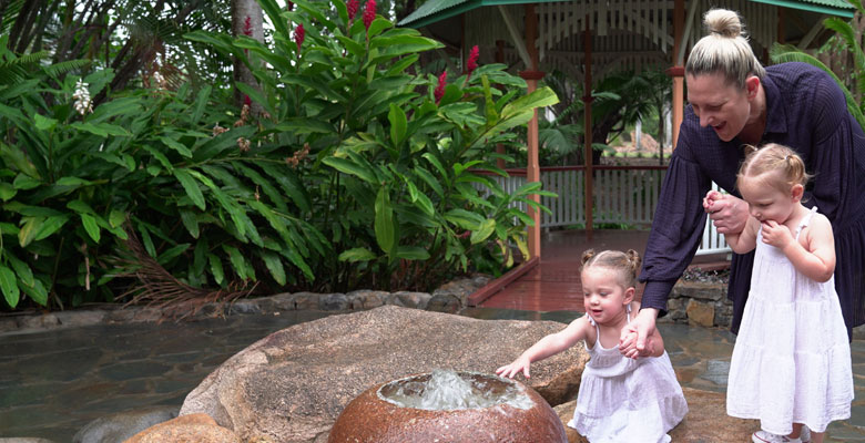 Councillor Suzy Batkovic explores Palmetum with her family