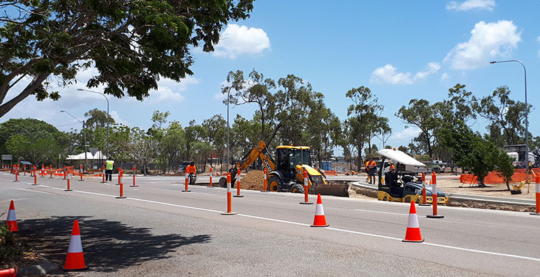 Drier weather is allowing Council to roll out road improvements. 