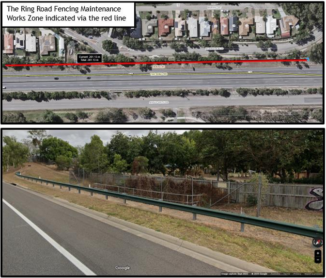 Ring Road Fence Maintenance Works