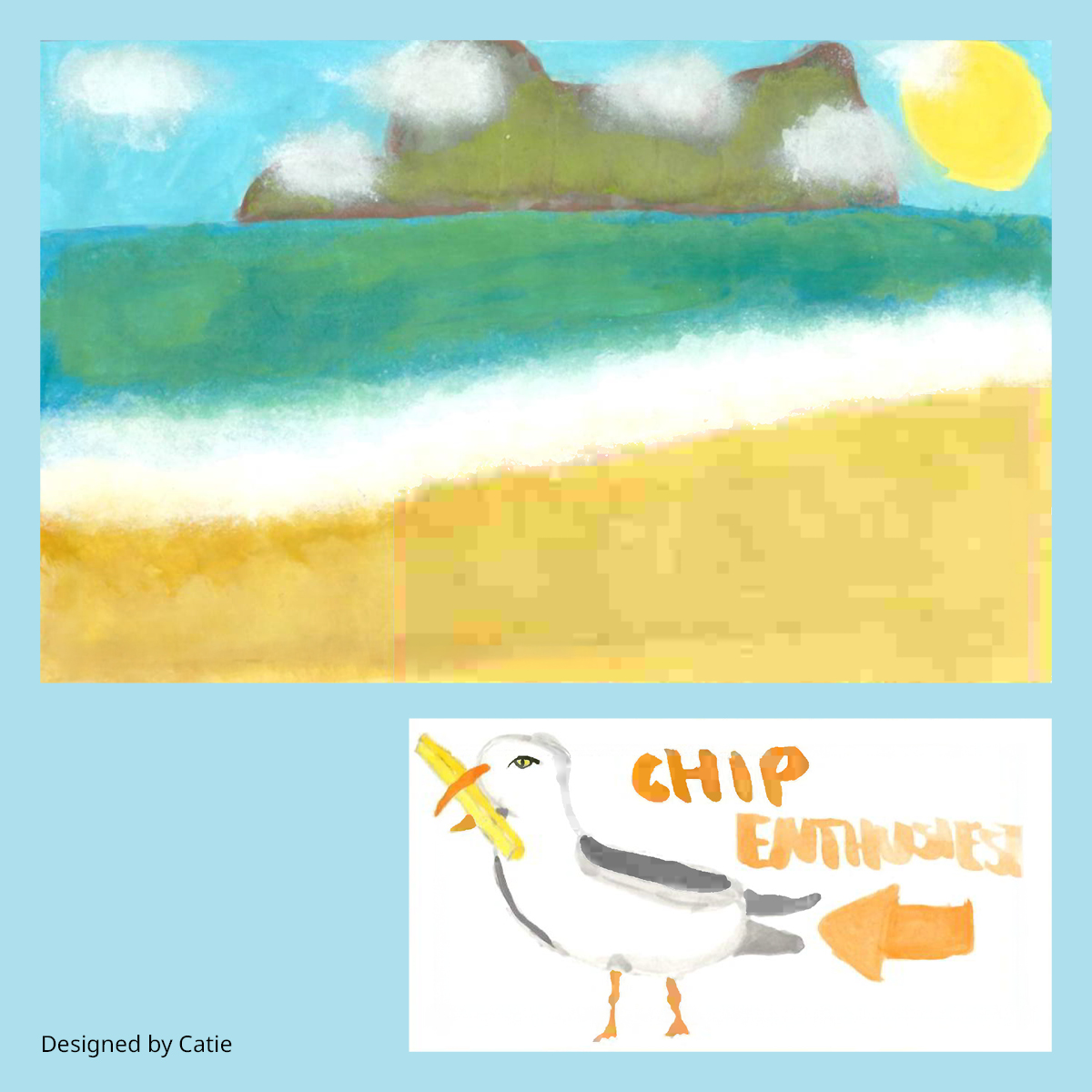 Library Card designed by Catie