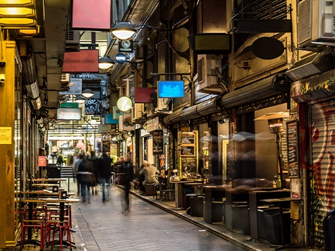 Flinders Lane, Melbourne, Australia.