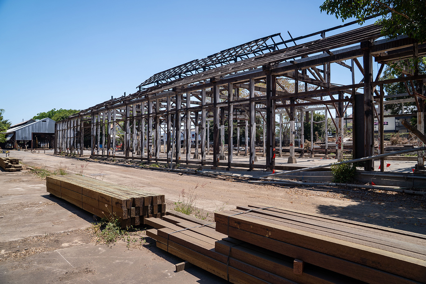 Councillors touring the North Rail Yards site. Councillors touring the North Rail Yards site.