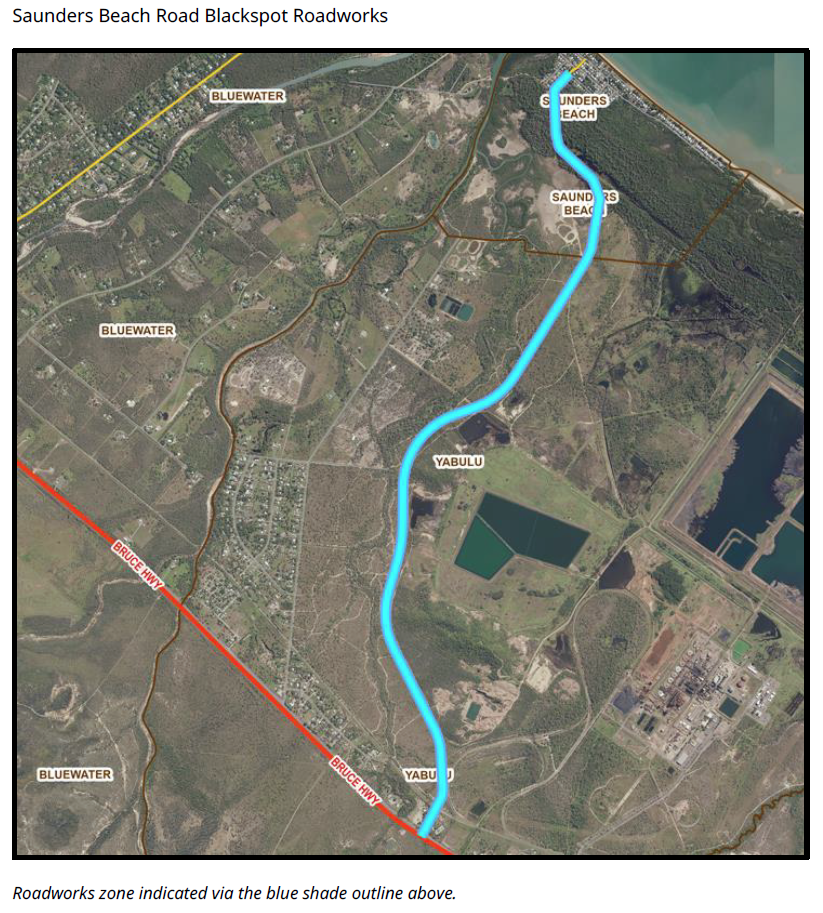 Saunders Beach Road Blackspot Roadworks