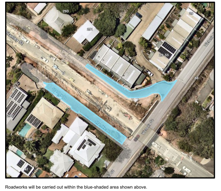 Stanley Street Access Roadworks