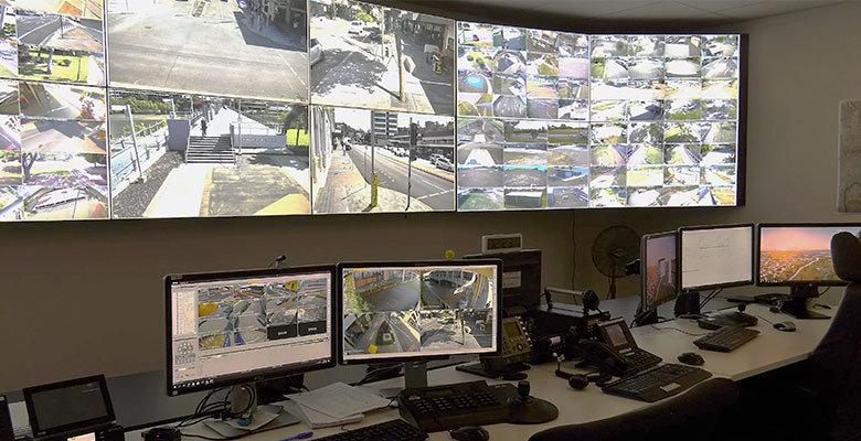 Inside Townsville City Council's CCTV control room