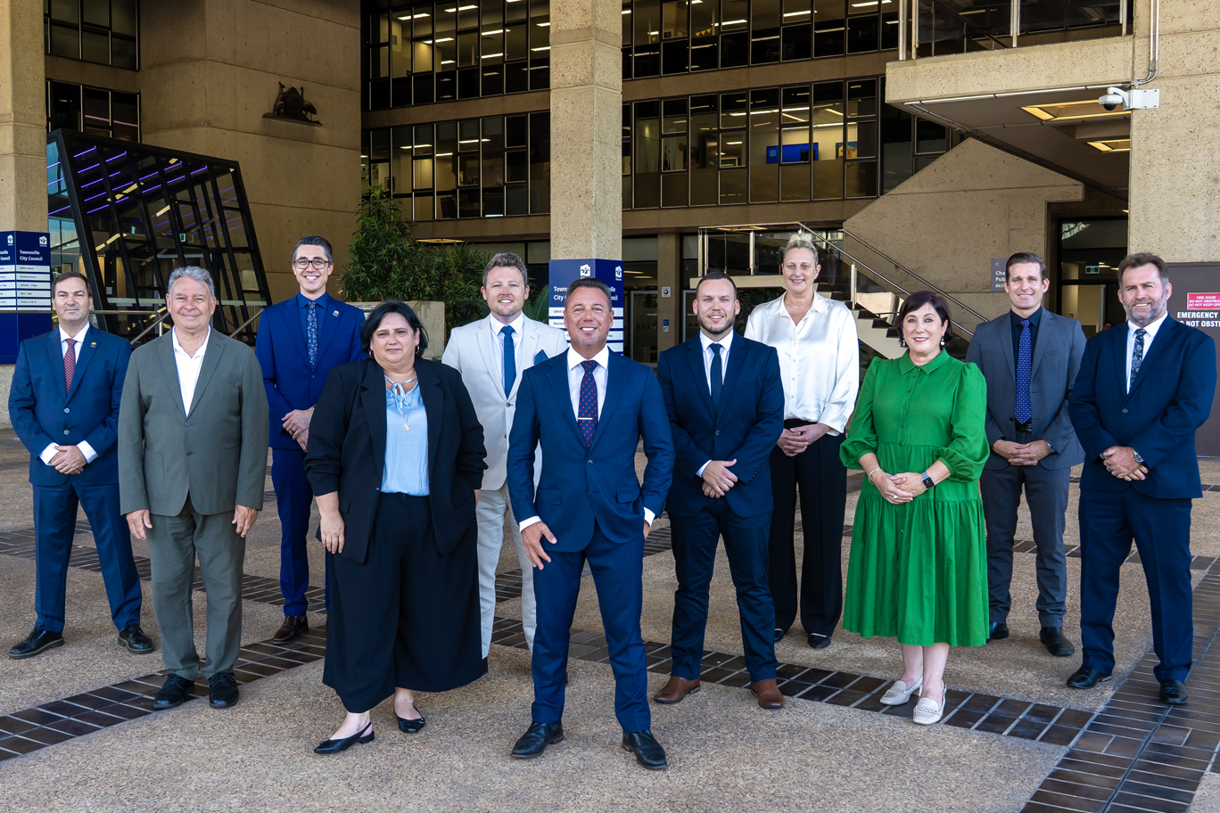 Councillors with newly elected Mayor. Councillors with newly elected Mayor.
