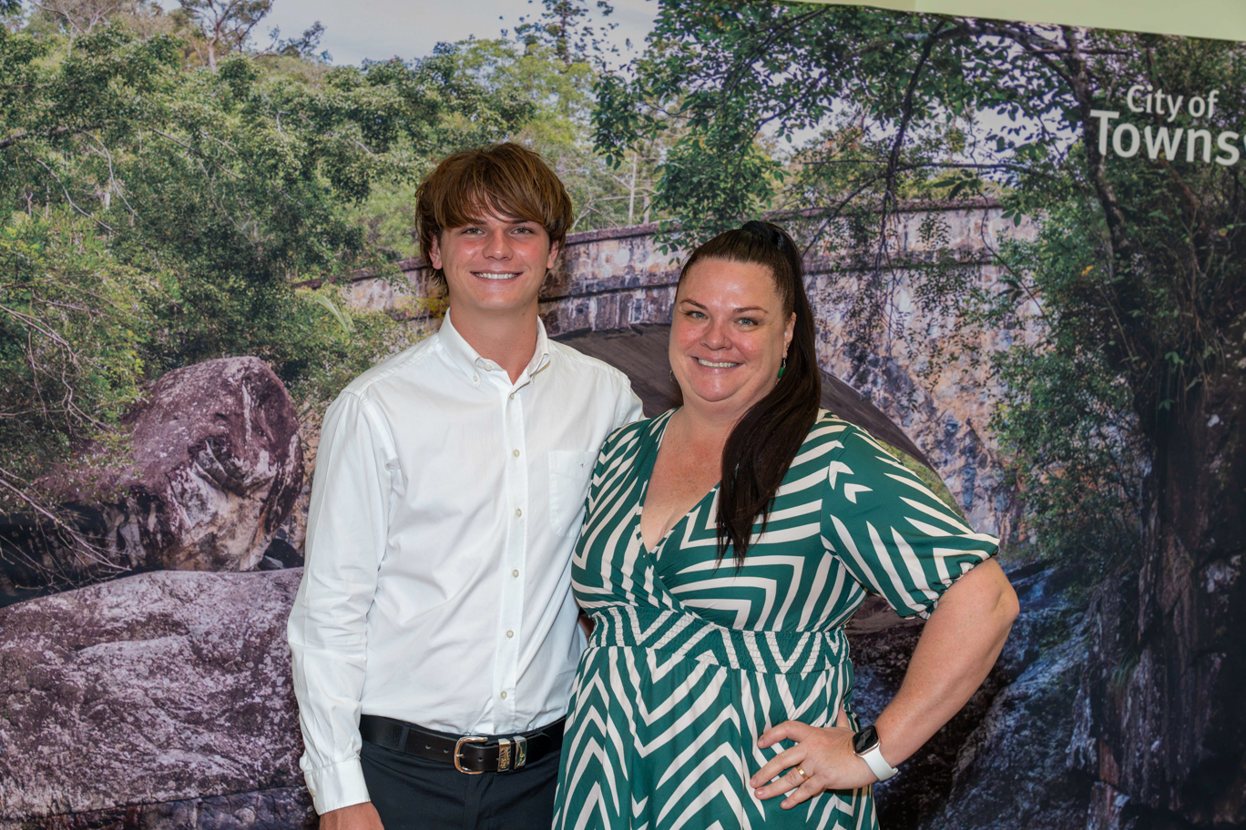 Townsville Youth Council Mayor Zane Dempsey and family