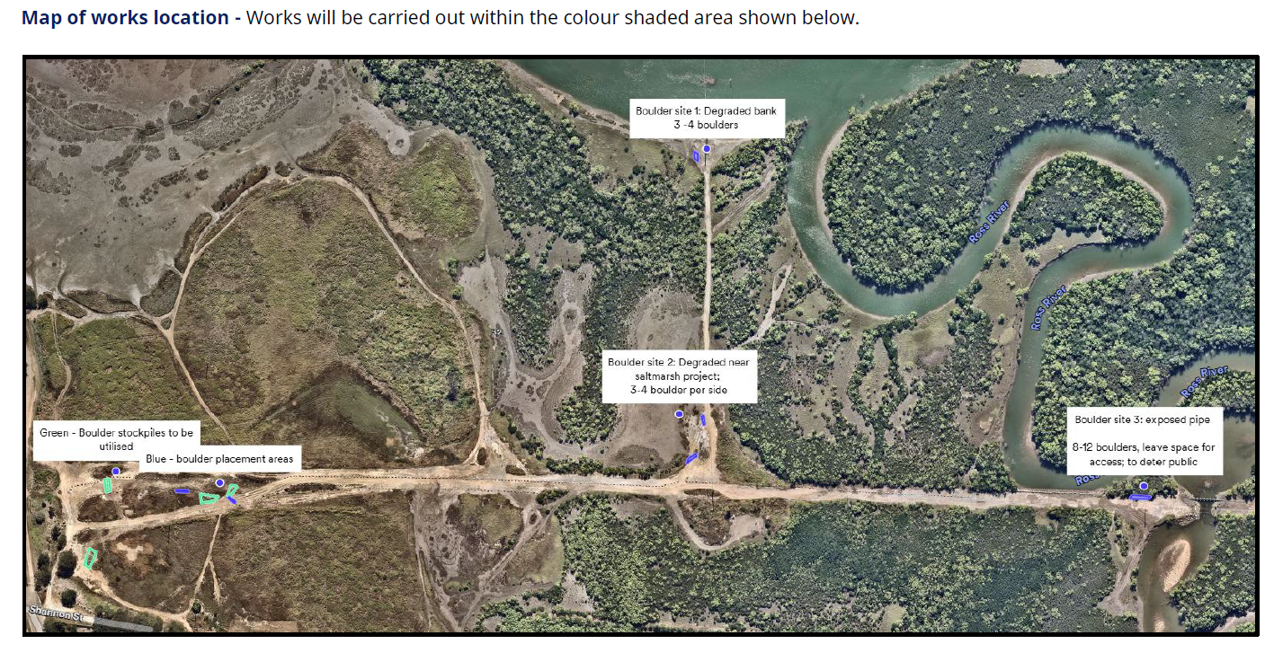 Oonoonba Saltmarsh Access Management Map