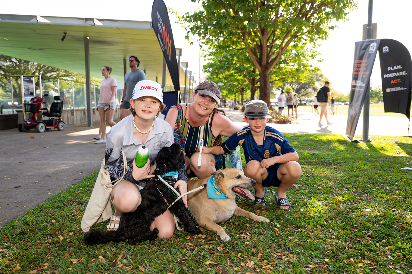Dogs Tom & Jerry with their humans Marley Mikayla & Hendrix Maurice