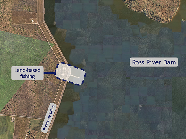 Land based fishing zone