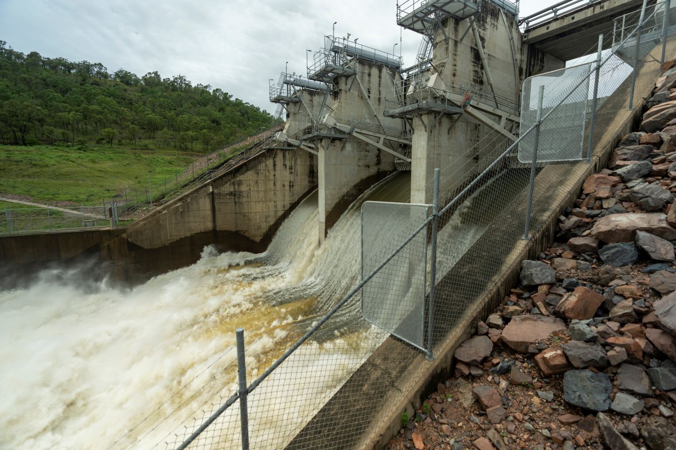 The Ross River Dam undertook a controlled release through the spillway during Townsville’s record-breaking rainfall earlier this year.