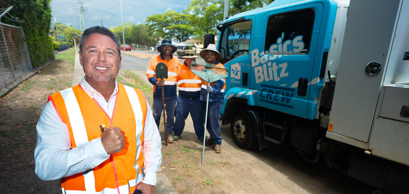 Mayor Nick Dametto with Council team members