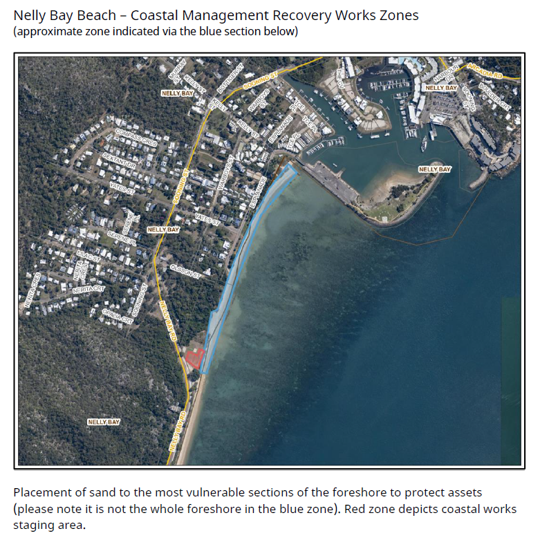 Nelly Bay Beach Coastal Management Recovery Works Zone