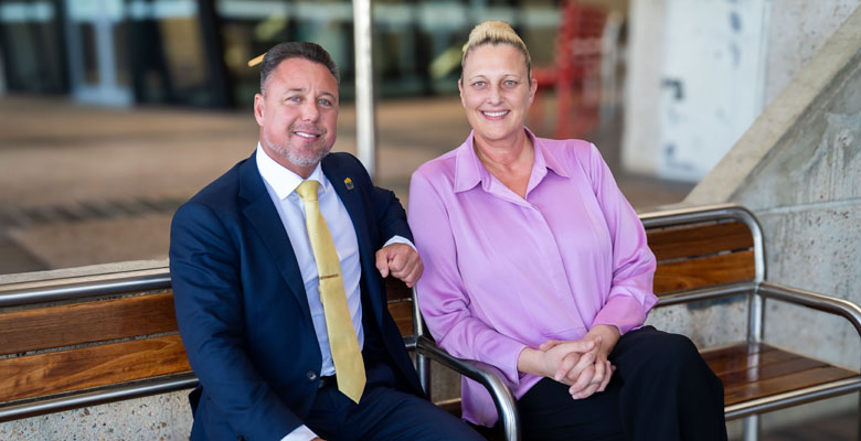 Mayor Nick Dametto, with his new Deputy, Cr Suzy Batkovic