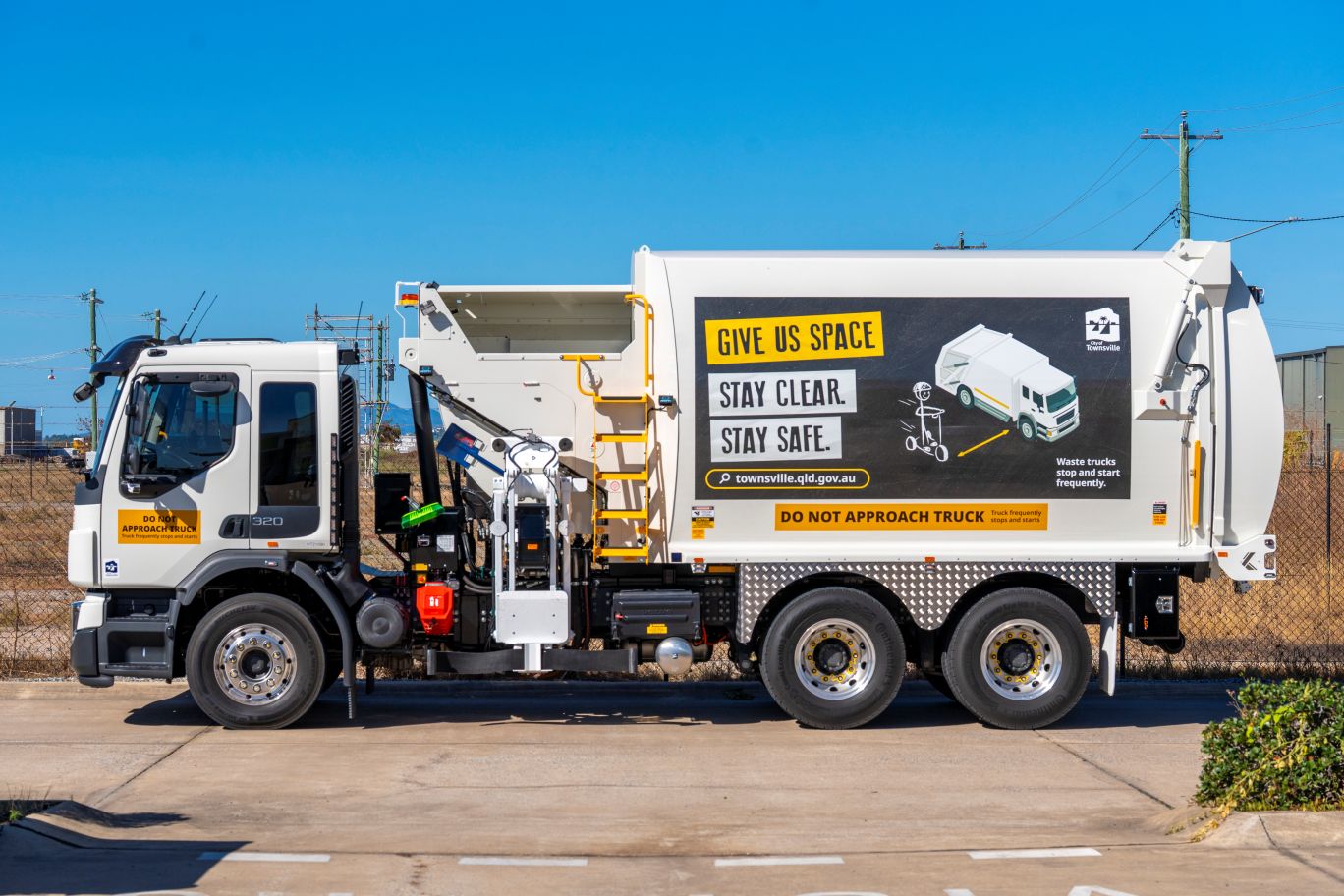 The new trucks have a Volvo chassis and a Superior Pak body