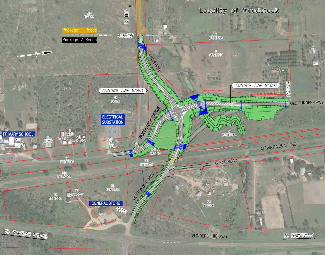 Proposed design for the Old Flinders Highway intersection