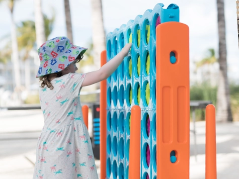 A giant game of connect four.