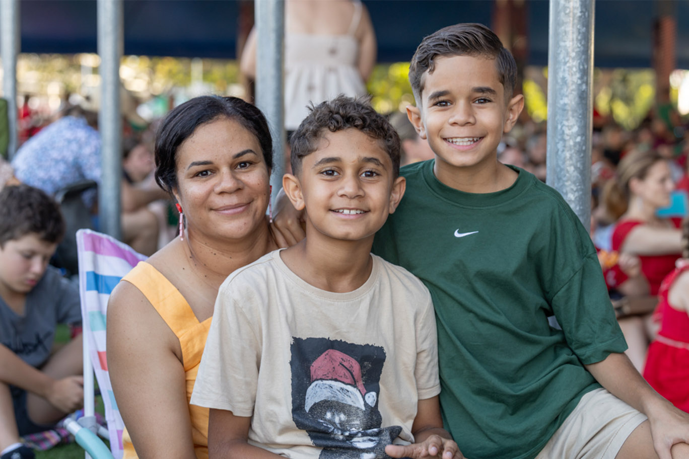 Kylie Henaway with Azuriah and Asher