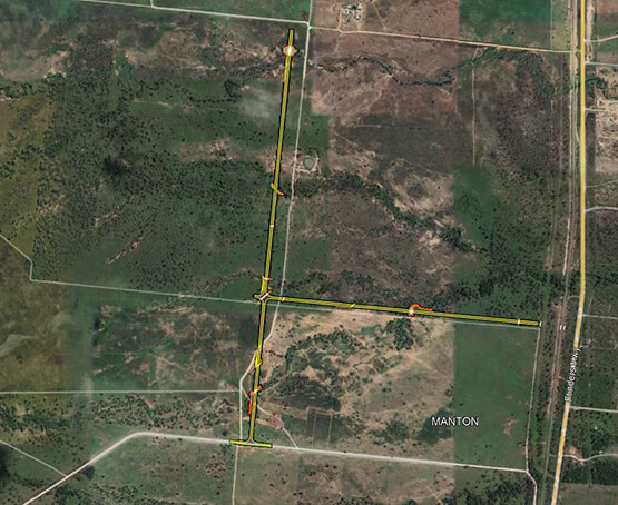 Stage 2 road work will extend through the precinct to Manton Quarry Road