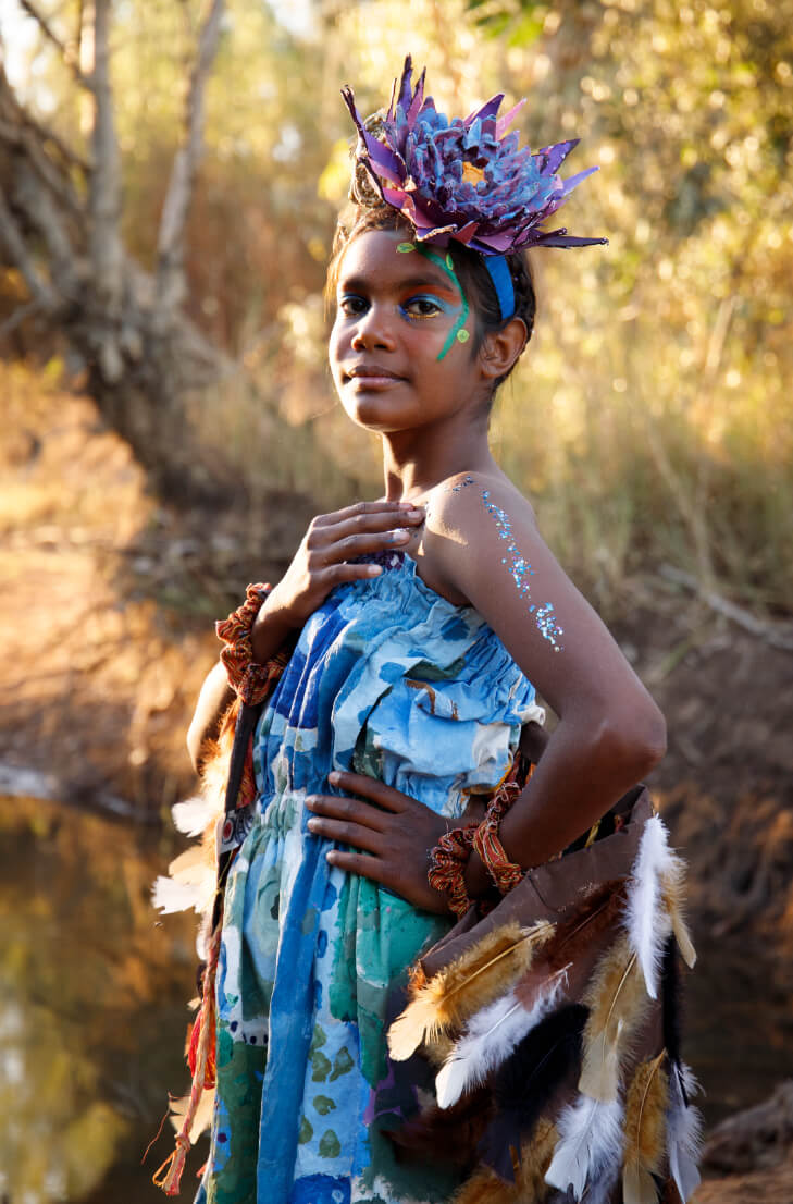 Doomadgee State School, Ngida gamu Nguguwa Marrangurra [detail], 2022. Photography: Kaitlin Waterson.