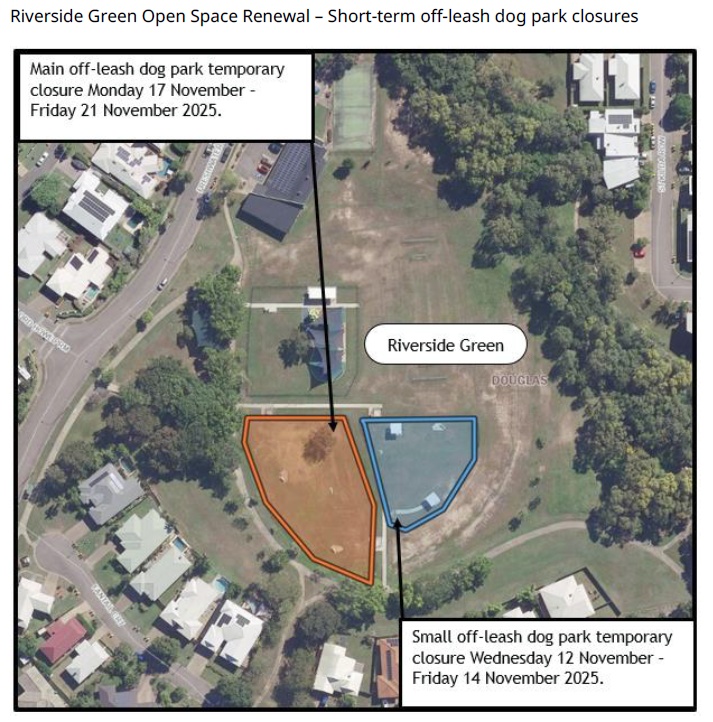 Riverside Green Open Space Renewal Dog Park Closure