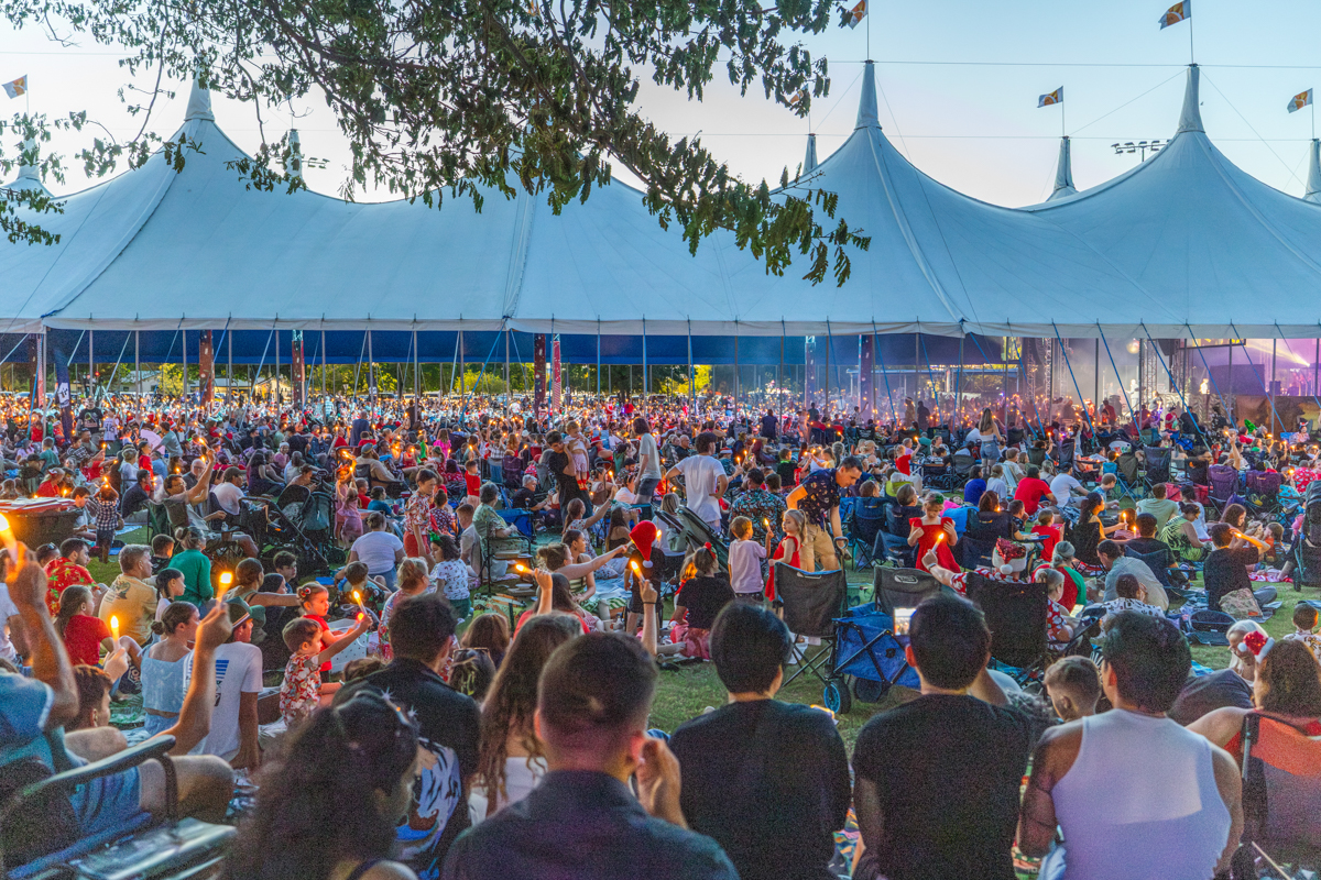 Audience at Carols by Candlelight 2025