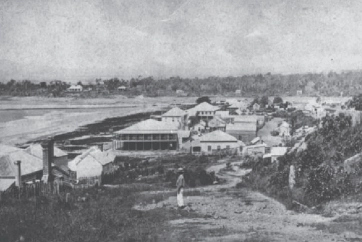 View from Melton Hill Cleveland Terrace across Ross Creek. 1870